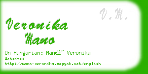 veronika mano business card